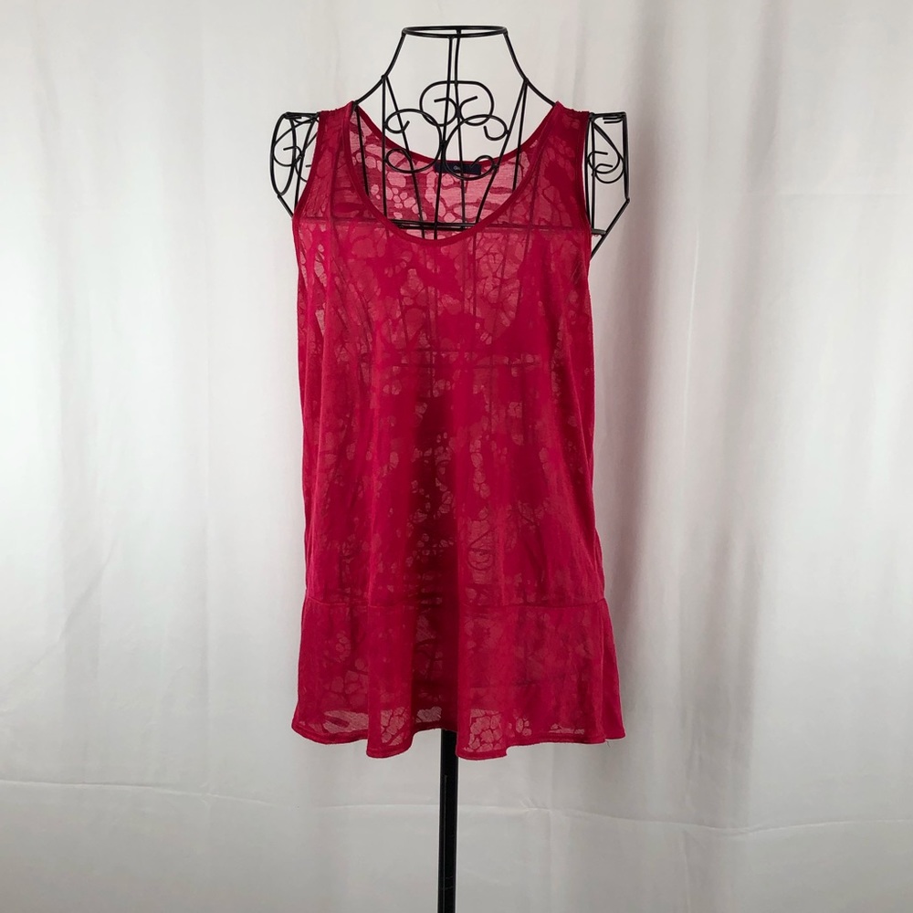 Gap sheer Floral tank top S